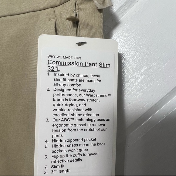 * Lululemon Commission Slim-Fit Pant - Picture 3 of 7
